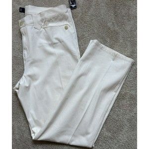 American Living White Cotton Stretch Dress Pants Slacks Women's 14 New~$65 MSRP